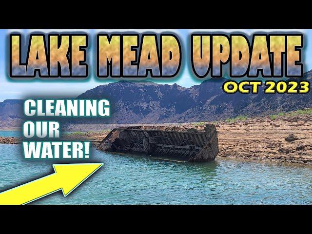 PFAS, Sewage, Drugs & Boat Wreck CLEANUP Lake Mead Water Level Update Hoover Dam #update #2023 #fall