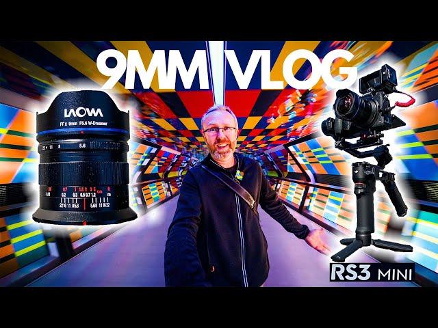 Widest Vlog Lens Ever ?! Laowa 9mm on DJI RS3 Mini in Canary Wharf