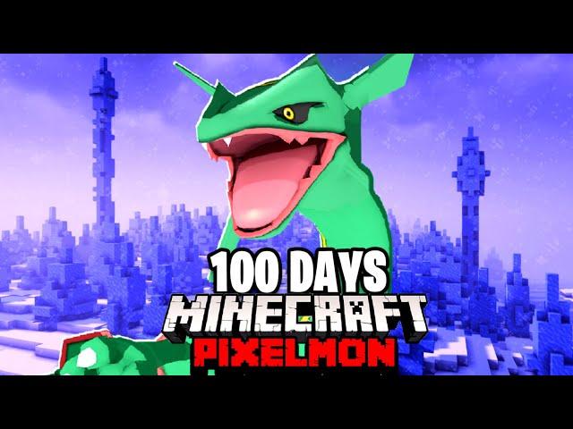 I Spent 100 DAYS in LEGENDARY PIXELMON Against my Rival! (Duos Minecraft)