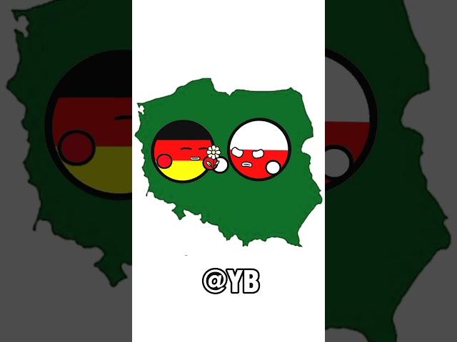 POV : let's be  Friends !   #countryballs #germany #poland #polska #viral #countries #shorts