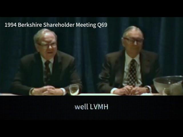 What's Warren Buffett's view about LVMH group?