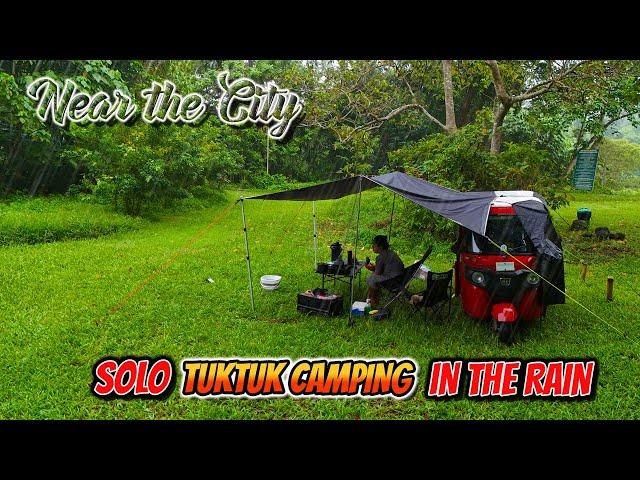 SOLO TUKTUK CAMPING IN THE RAIN | A Quiet Place to Camp near San Pablo City | Gunao Lake