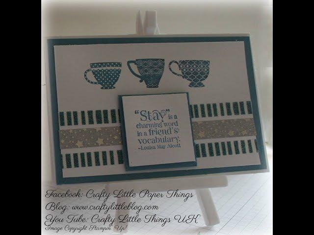 Crafty Quickie - Turquoise Tea Card