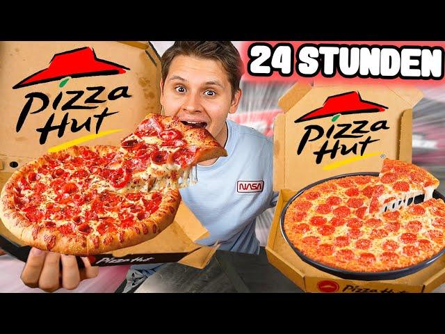 ABSOLUT FETTIGSTE PIZZA! - 24 STUNDEN nur PIZZA HUT ESSEN!)