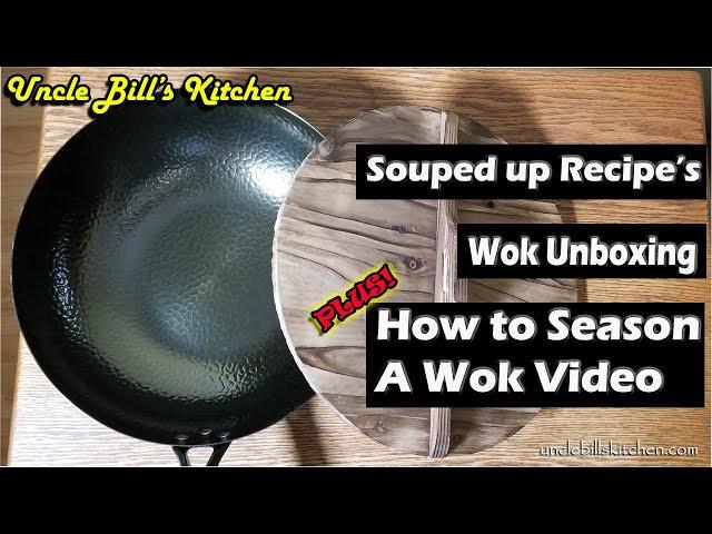 Souped Up Recipe's Wok Unboxing | How to Season a Carbon Steel Wok in an Oven