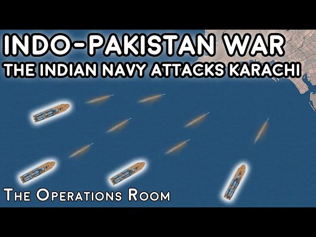 Indo-Pakistan War 71 - The Indian Navy Attacks Karachi - Animated