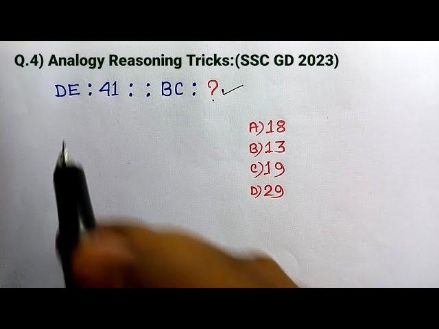 Reasoning Question Paper Analysis | SSC GD Reasoning Tricks 2023-24 | Reasoning Class ||