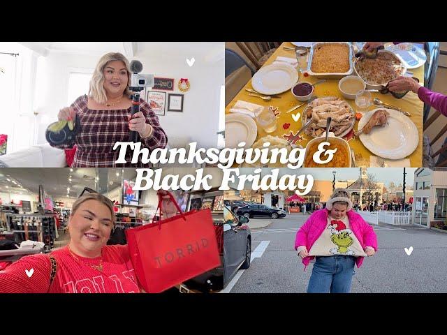 THANKSGIVING, BLACK FRIDAY SHOPPING + HOLIDAY STROLL | VLOG