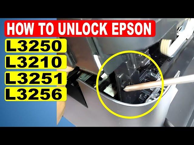 How to Open Epson L3250, L3210, L3251, and L3256 Printer - UNLOCK TECHNIQUE