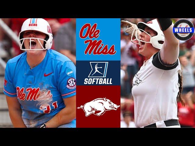 Ole Miss vs #4 Arkansas | Winner To WCWS | 2025 College Softball Highlights