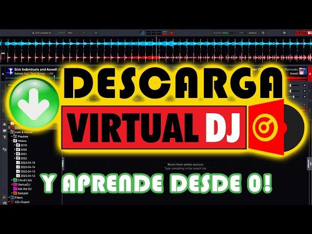 CÓMO DESCARGAR VIRTUAL DJ 2023 Gratis y ¡Aprender desde 0! (3 PASOS)