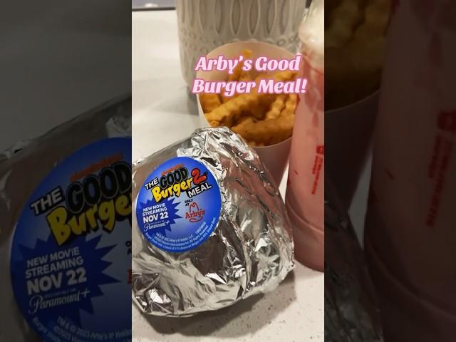 ARBY’S GOOD BURGER MEAL #arbys #goodburger #burger #fries #shake #foodie #fastfood #shorts