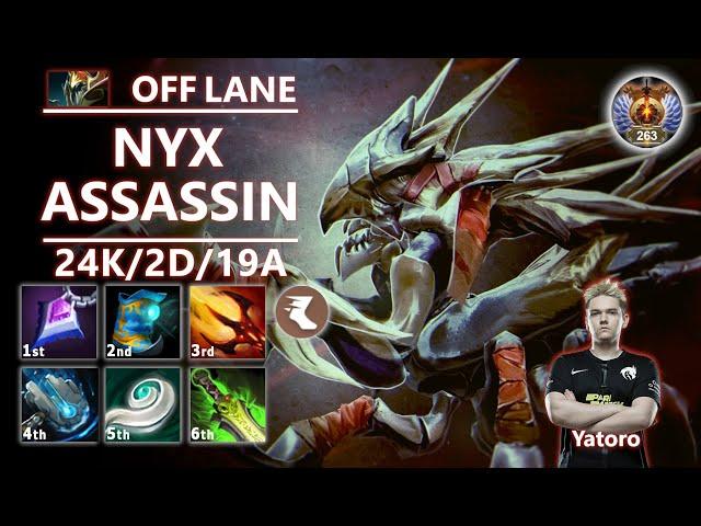Nyx Assassin Off Lane | 7.36c | Yatoro Pos 3 NA SCUTTLE Facet | Dota 2 Immortal Gameplay