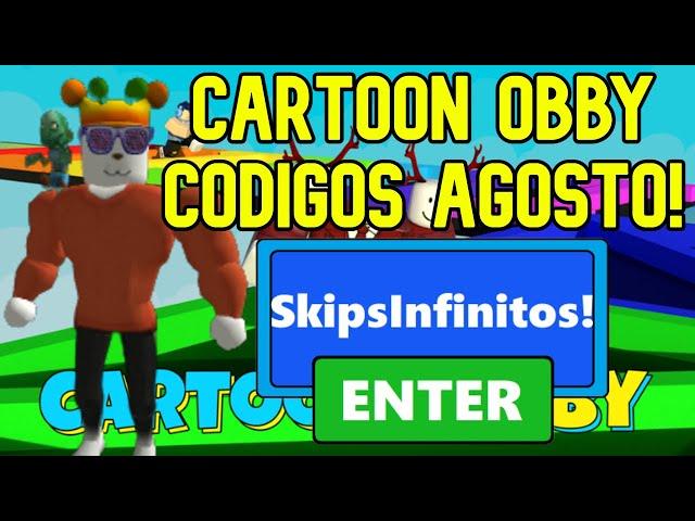 TODOS LOS CÓDIGOS DE CARTOON OBBY ROBLOX! (ACTUALIZADO)