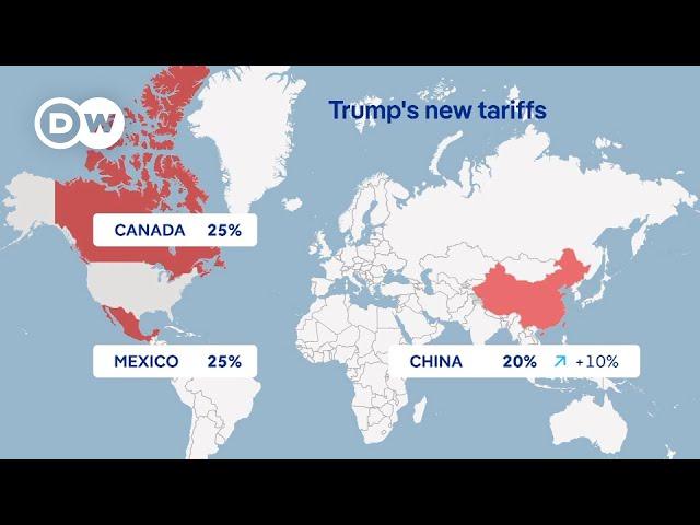 Trump sticks to 'trade war' policy despite tumbling stock markets, announces EU tariffs | DW News