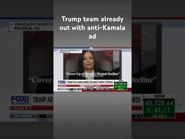 Trump team releases brutal ad claiming Kamala Harris ‘was in on’ Biden’s fallout #shorts