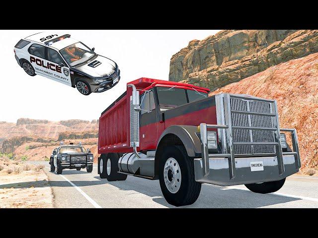 Police Car Chases #30 - BeamNG DRIVE | SmashChan