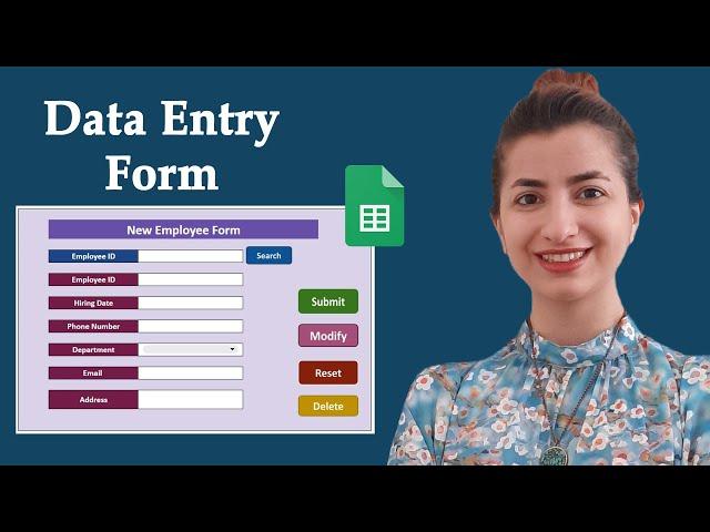 How to create a data entry form in Google Sheets [with multiple databases]