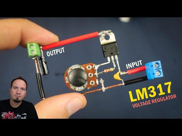 Adjustable Voltage regulator LM317  how to make!