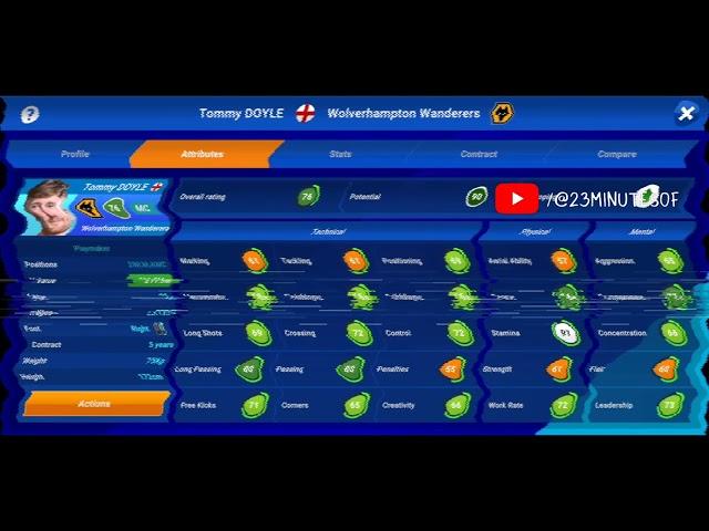Soccer Manager 25 - Wonderkid Central Midfielder (Box to Box Midfielder, Playmaker) [MOBILE GAMES]