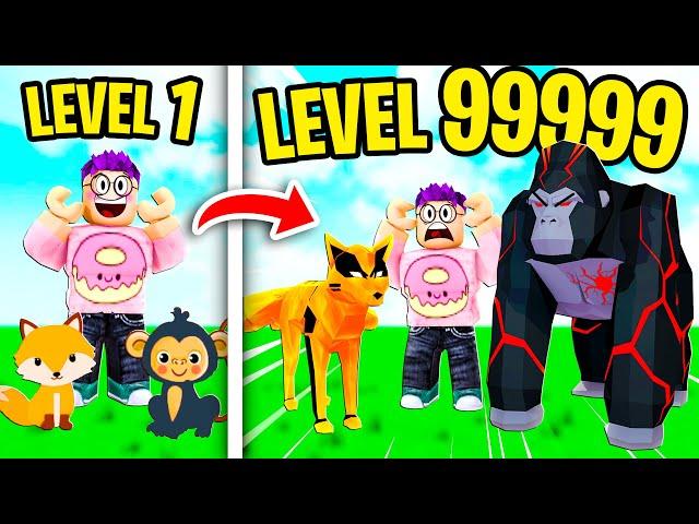 Can We Be a MAX LEVEL ANIMAL In ROBLOX ANIMAL SIMULATOR?! (EVERY ANIMAL UNLOCKED!)