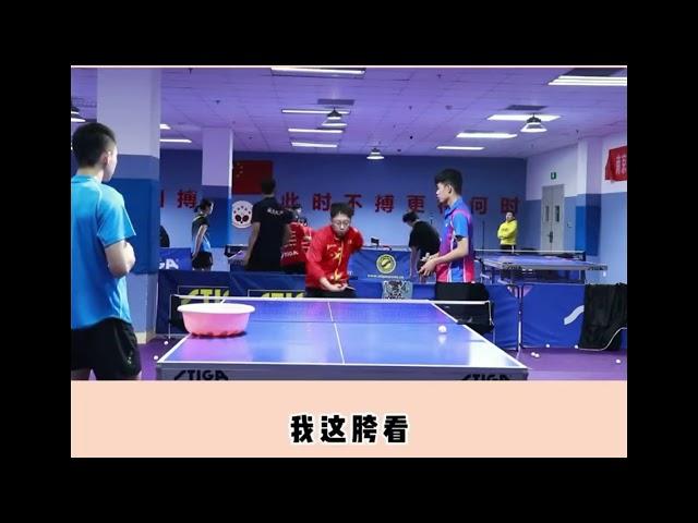 张海朴：直板横打 反手拉下旋教学 Zhang Haipu: Reverse Penhold Backhand(RPB) loop underspin.