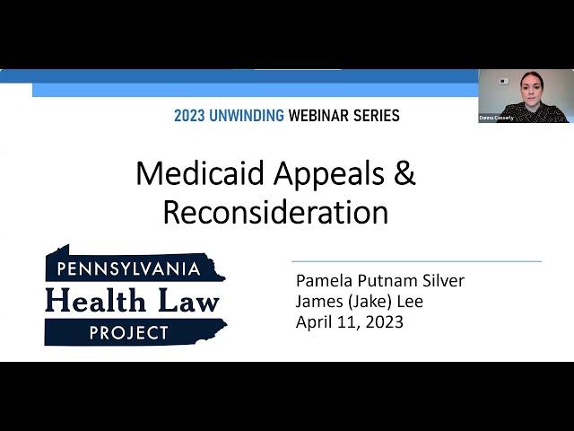 2023 Unwinding Webinar Series: Medicaid Appeals and Reconsideration