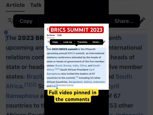 BRICS SUMMIT 2023