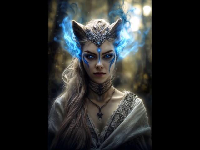 Enchanting Spirit | Mystical Wolf Character Animation in AI #fantasyart #aianimation #mystical