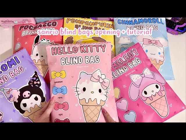  sanrio blind bags opening + tutorial  | asmr | sanriolve