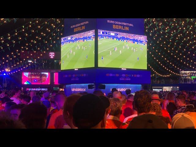 Fans reactions on Italy vs Croatia / Austrian party - UEFA Euro2024 Berlin, Germany.