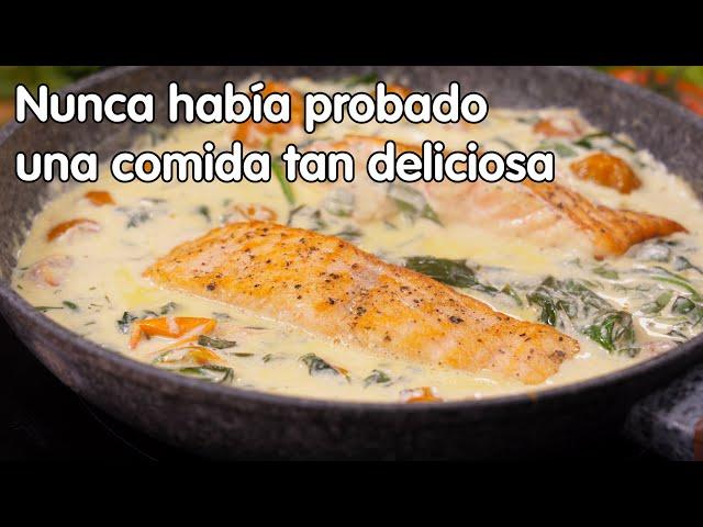 ¡Es la receta de salmon más deliciosa que he probado! Comida rápida y abundante