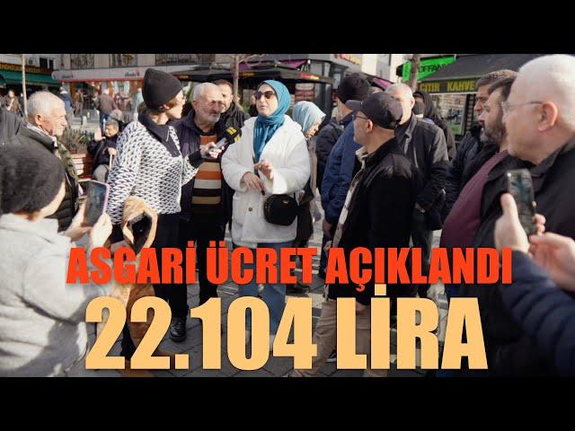 Müjdeler olsun! Asagari ücret 22.104 lira olarak açıklandı | Sokak Röportajı