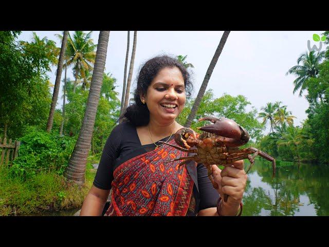 "From River to Plate: Kerala-Style Crab Curry" | Fishing for River Crab | River Fresh Catch & Cook"