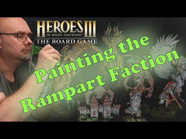 Painting the Rampart Faction - Heroes of Might & Magic III - The Board Game