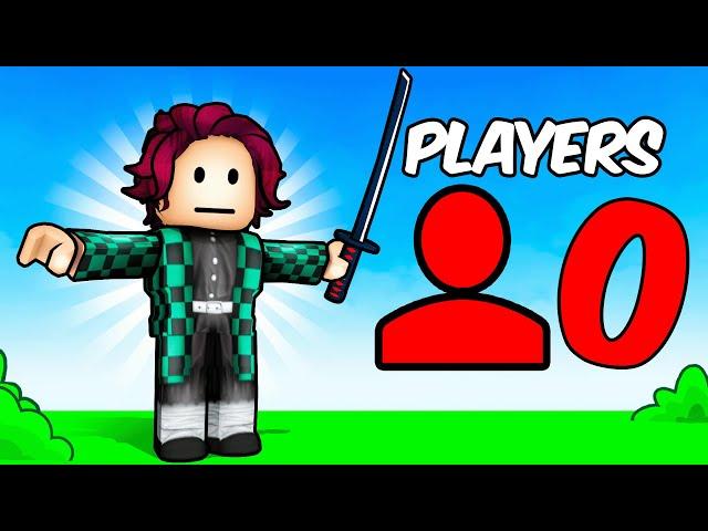 Playing Demon Slayer Roblox Games with 0 Players