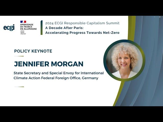 2024 ECGI Summit: Closing Policy Keynote: Jennifer Morgan