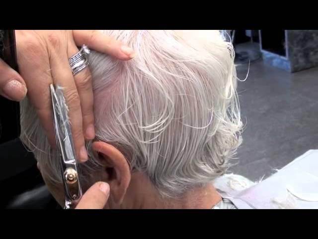 .Haircut short layers 90 degree for beginners