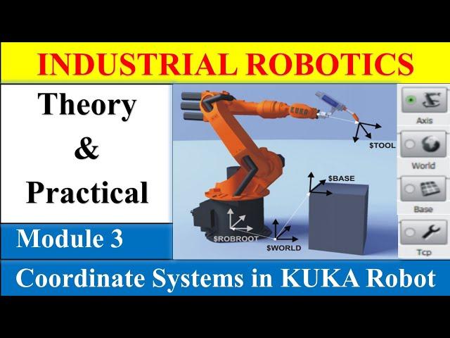 Module 3 | Coordinate Systems in KuKa Robot | Industrial Robotics| KuKa Robot |  Hindi