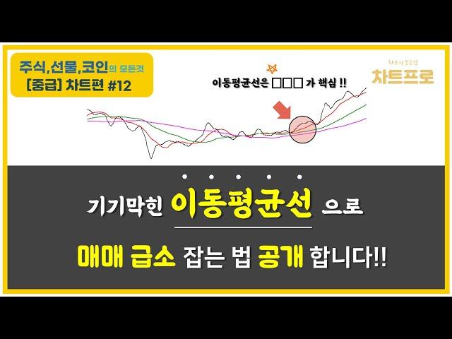 【중급-차트편#12】 " 이동평균선으로 매수급소 잡는 법 공개합니다~! (이평선 매매타이밍) " 〔주식.선물.코인〕