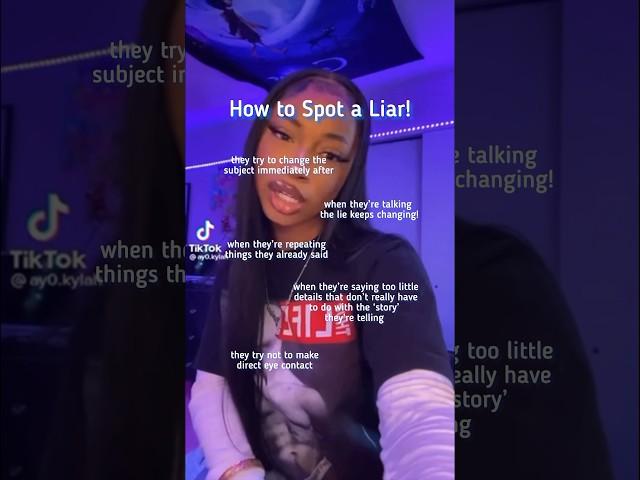 How to spot a liar