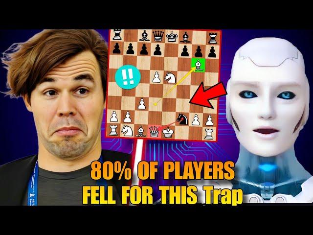 STOCKFISH Discovered A New Chess Opening Trap That 80% of Players Fall For | Chess Strategy | Chess