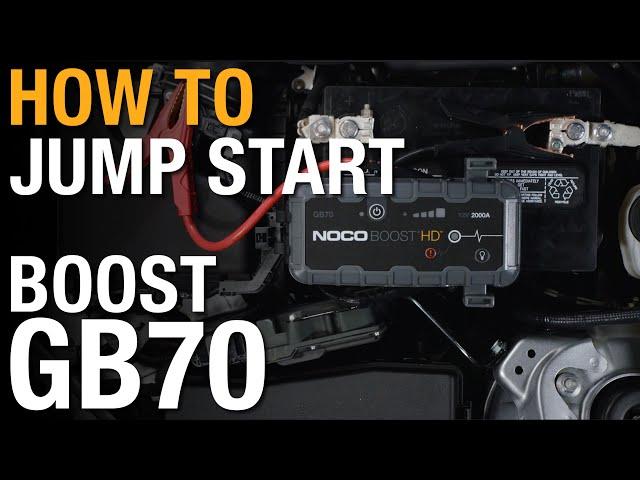 How to jump start using your NOCO Boost GB70