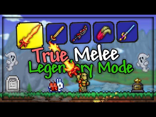 Can I Beat Terraria Legendary Mode TRUE MELEE? (For The Worthy)