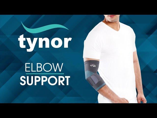 How to wear Tynor Elbow Support for firm compression, warmth & support to the forearm & elbow