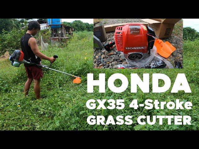 HONDA GX35 GRASS CUTTER (UNBOXING AND TESTING)