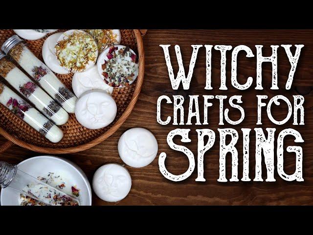 Easy Witchy Crafts for Spring - DIY Ritual Bath Soap & Soak for Imbolc, Magical Crafting, Witchcraft