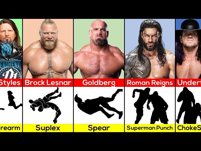 WWE Wrestlers Iconic Signature Moves