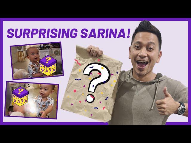 SURPRISING SARINA WITH A TOY NA MATAGAL NA NIYANG GUSTO! HAPPY BABY, HAPPY DADDY BY JHONG HILARIO