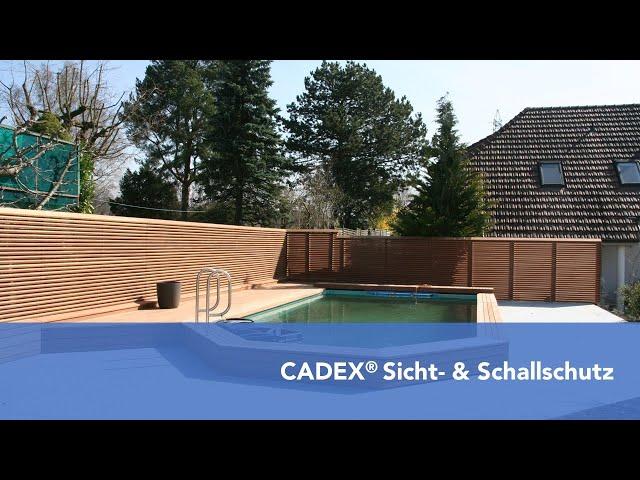 CADEX Sicht- & Schallschutz, einfach, ästhetisch, innovativ.